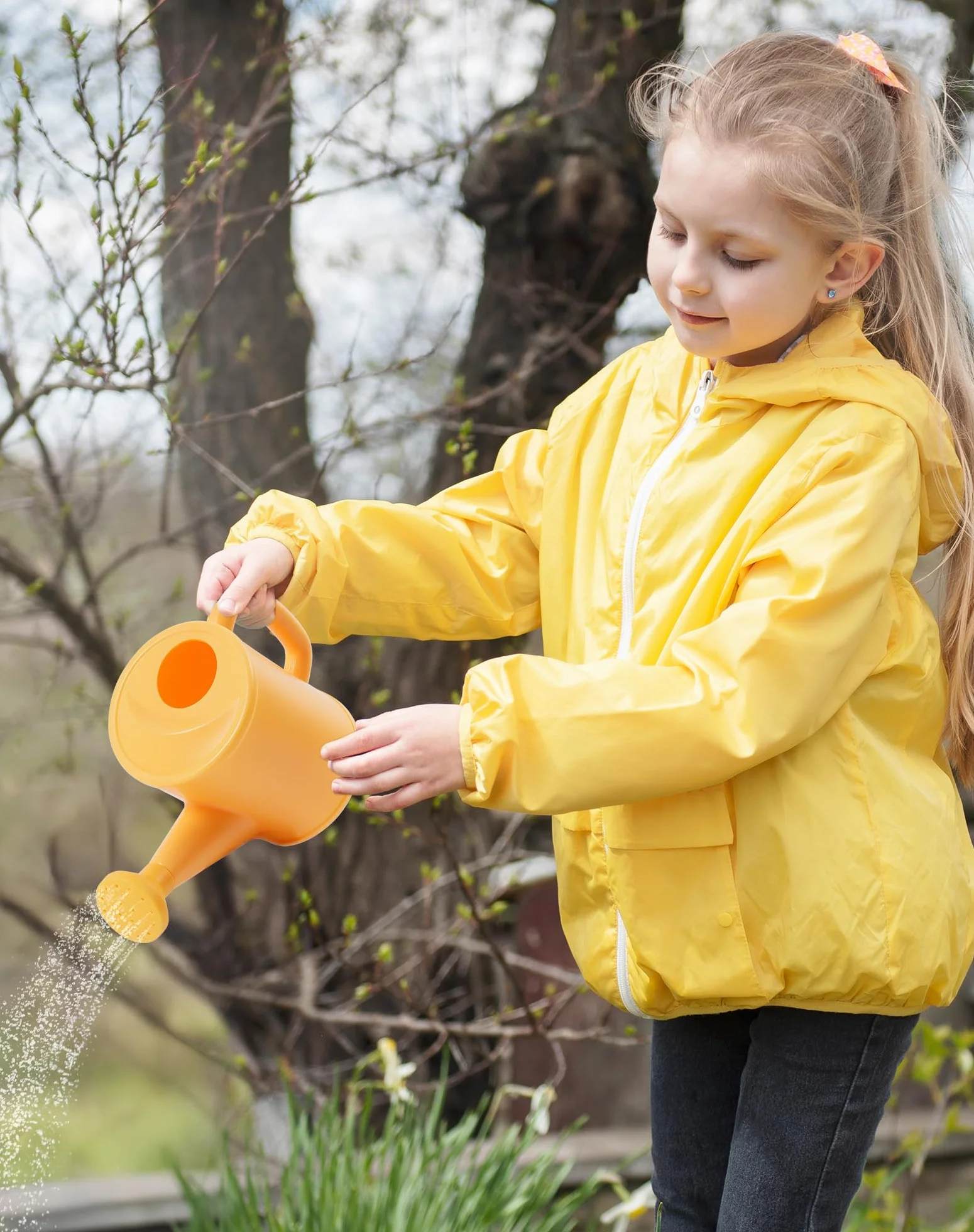 ROBUD Set da giardinaggio per bambini, kit di attrezzi da giardino per bambini da 18 pezzi con grembiule, annaffiatoio, paletta, giocattoli educativi all'aperto per bambini e bambine dai 3 anni in su