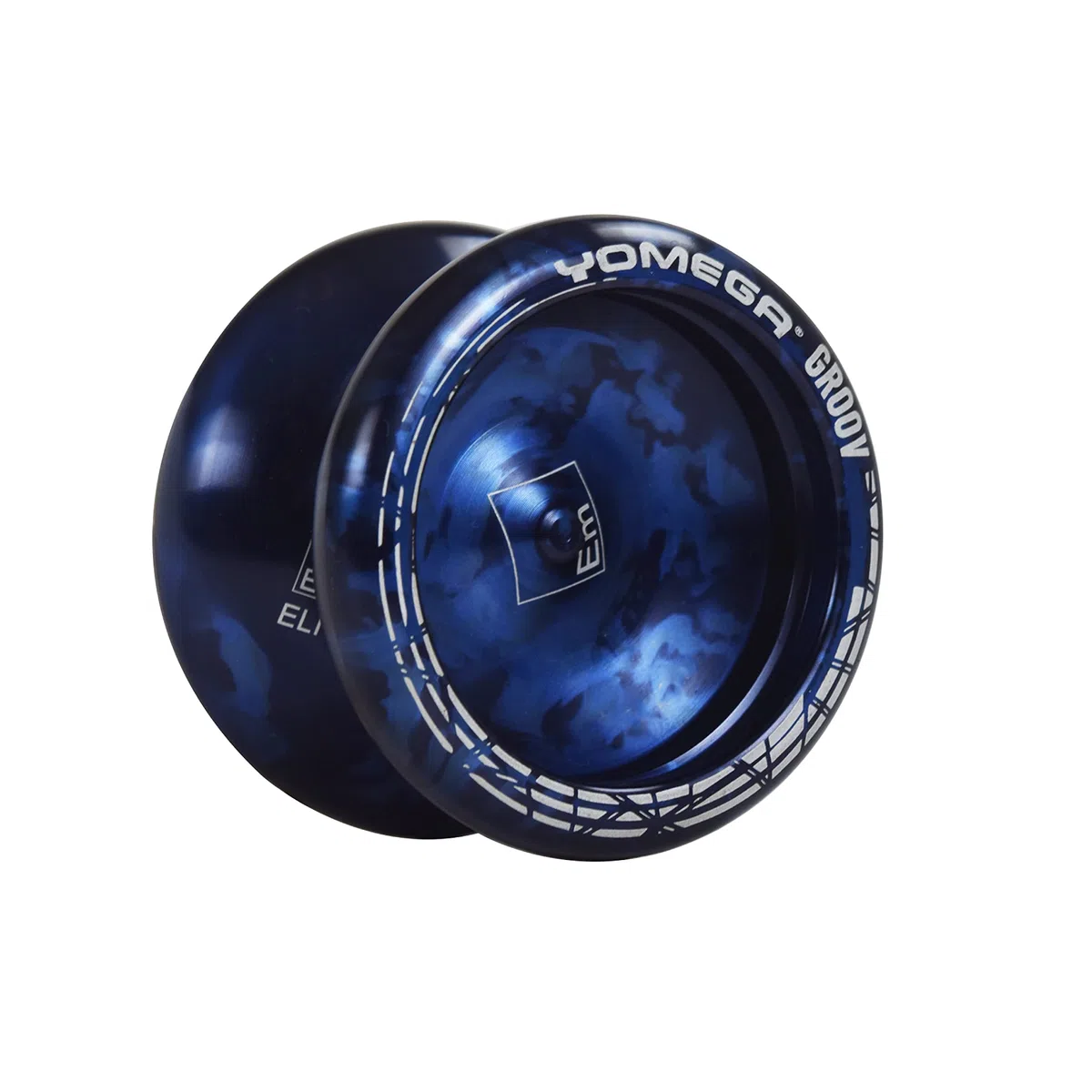 Yomega Groov Pro Level Aluminum Yoyo for Advance Players Round Shape C Size Ball Bearing Adjustable Responsive Non-Responsive Play Black Blue