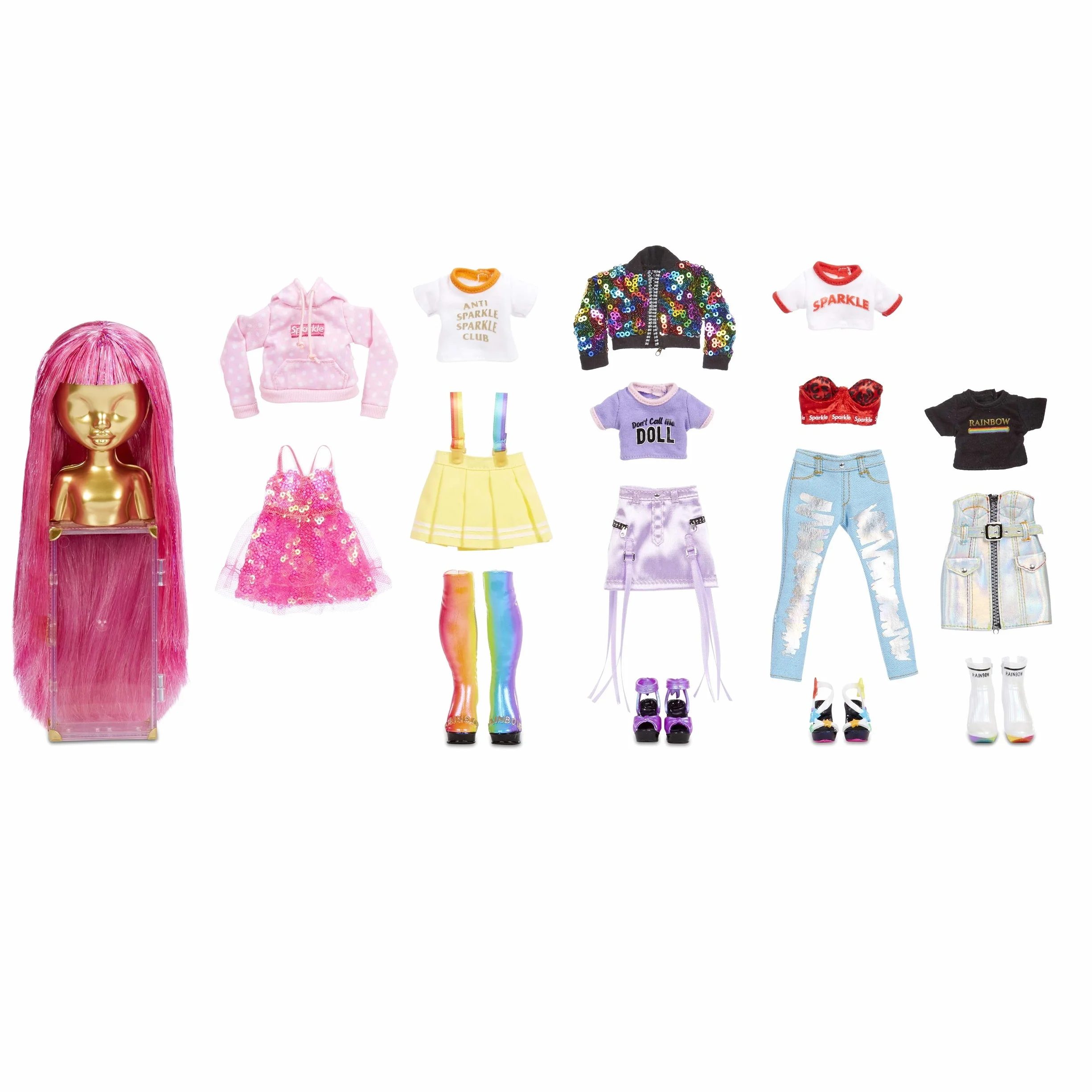 Rainbow High Fashion Studio - Bambole con Vestiti, Accessori & 2 Fantastiche Parrucche - Crea più di 300 Look