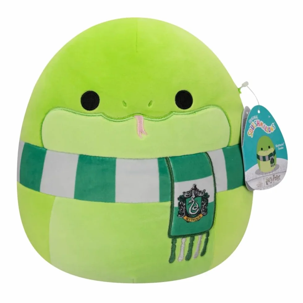 Squishmallows Peluche originale di Harry Potter, Serpeverde, misura media, 25,4 cm, verde