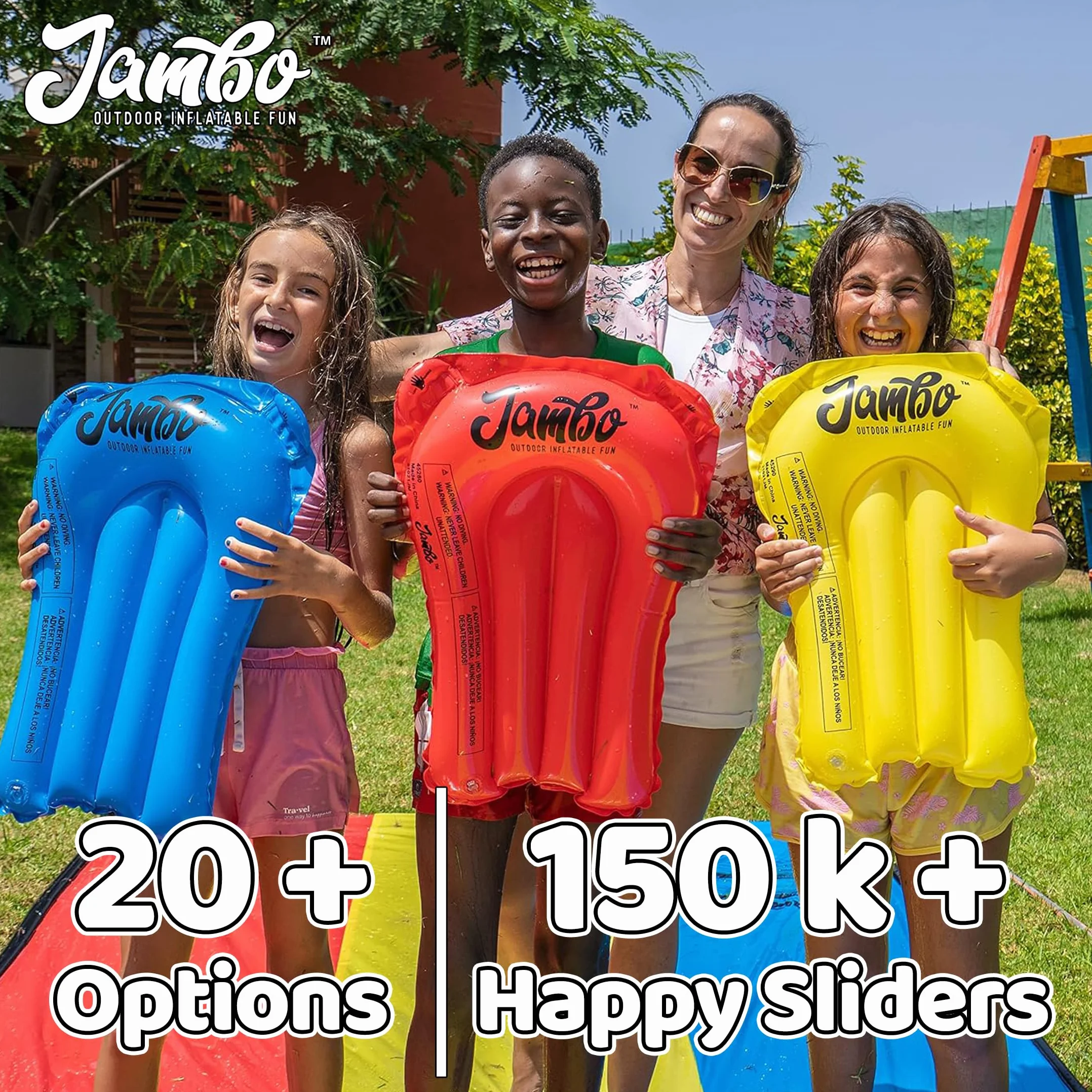 JAMBO Scivolo Acqua per Bambini da Giardino Esterno