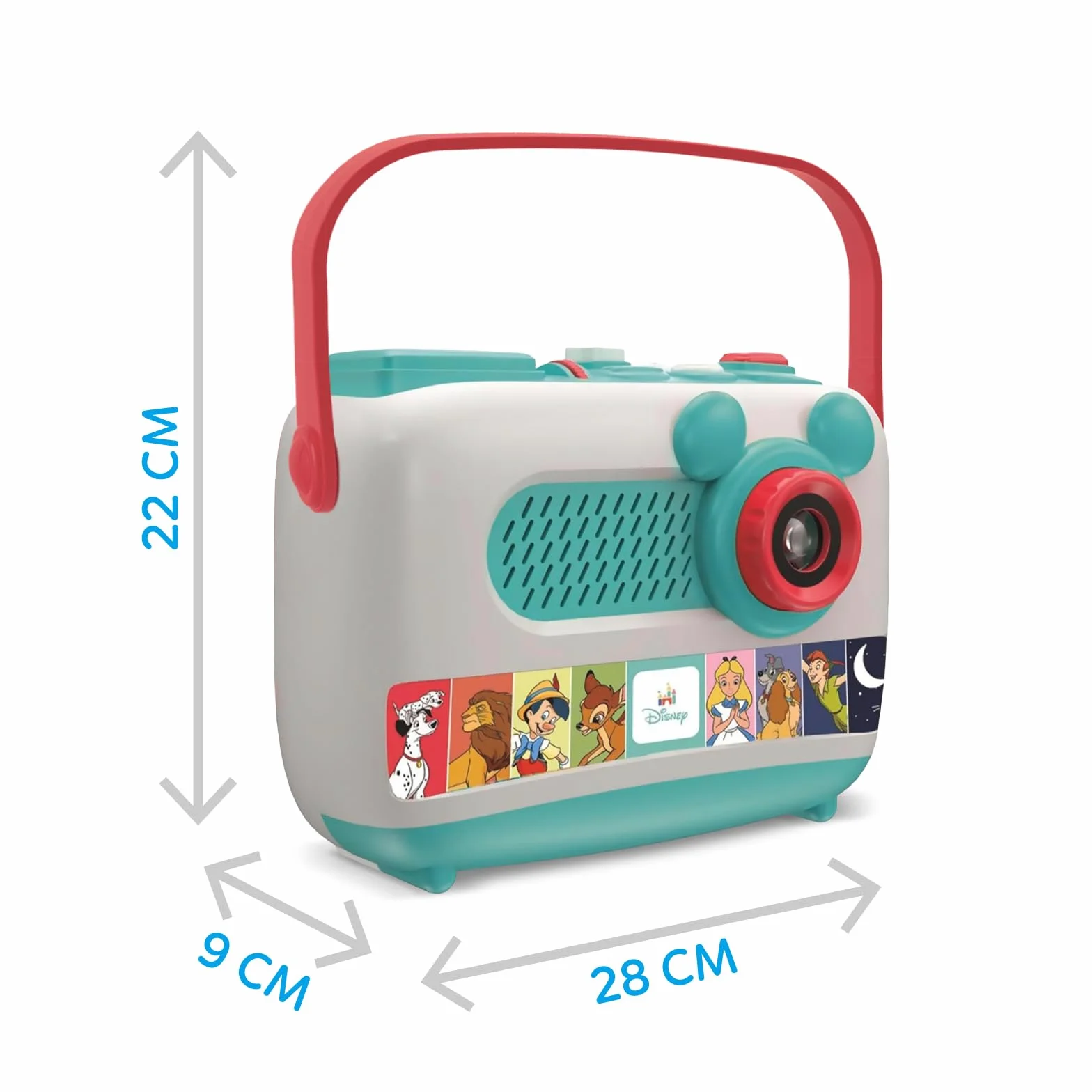 Clementoni Disney Baby Proiettore Raccontastorie Plus, Storyteller per Bambini 2+ Anni, 7 Storie Classiche, Gioco Elettronico Parlante Portatile, Idea Regalo, Italiano