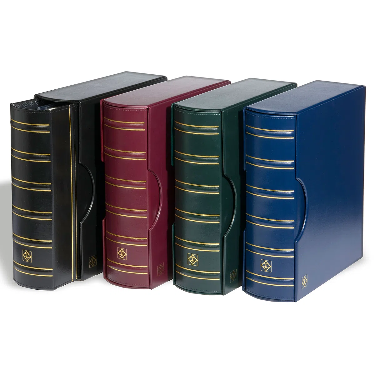 Leuchtturm Raccoglitore ad Anelli Grande Album Monete Design Classico GIGANT Verde