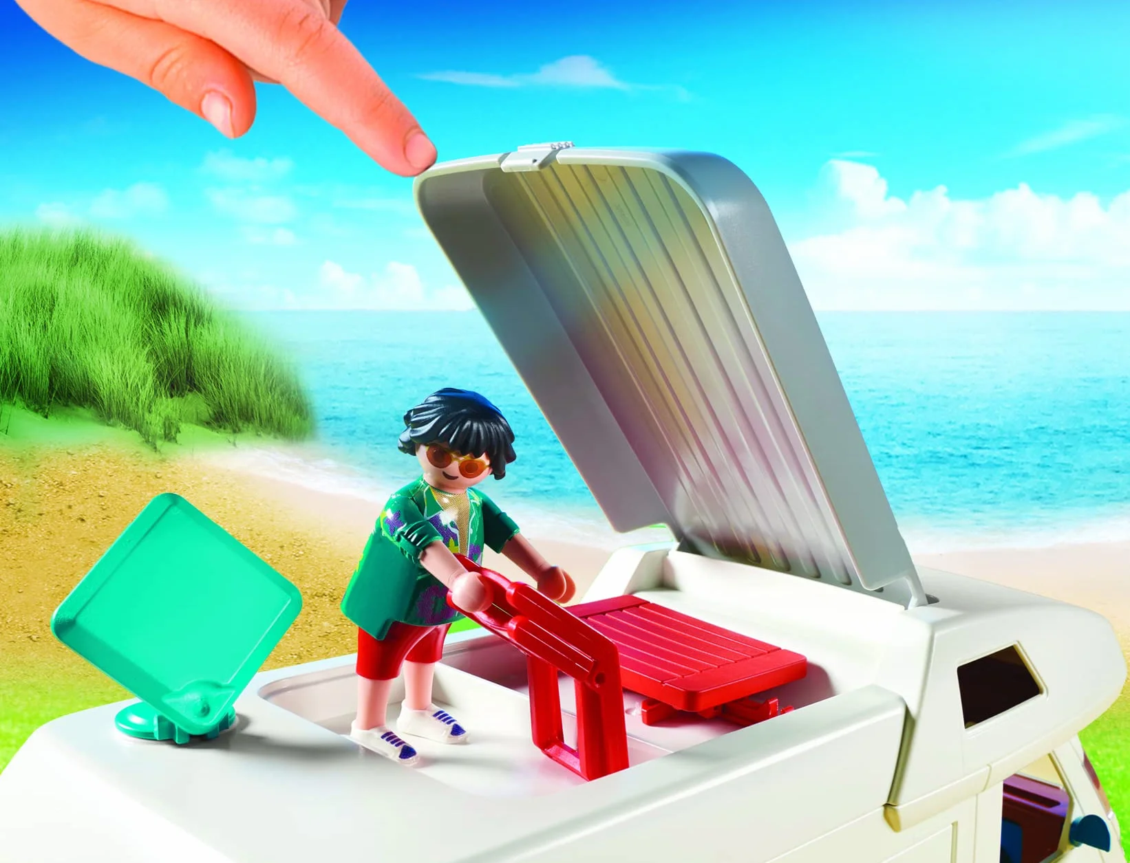 PLAYMOBIL Family Fun- Camper con Famiglia in Vacanza, dai 4 Anni, 70088, Multicolore