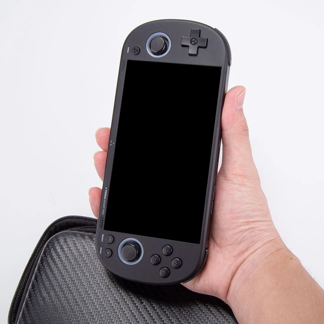 TRIMUI SMART PRO Console di gioco portatile retrò con giochi, schermo IPS da 4,96 pollici 256G, Arcade video portatile per adulti, sistema Linux processore Allwinner A133P, supporto WiFi - Nero