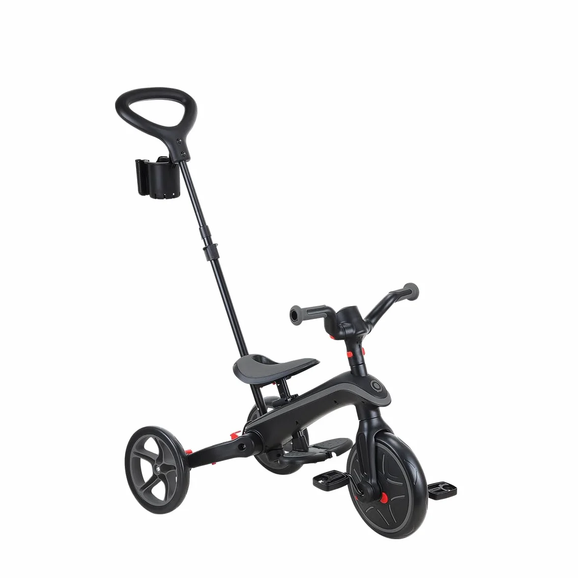 Globber - Triciclo Explorer 4 in 1 - Triciclo pieghevole ed evolutivo in stile draisiano per bambini dai 10 mesi ai 5 anni
