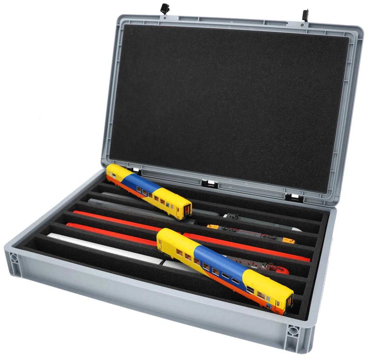 Feldherr Eurobox 60 x 40 cm Set per modellismo Ferroviario Scala H0-7 con Inserti in Schiuma