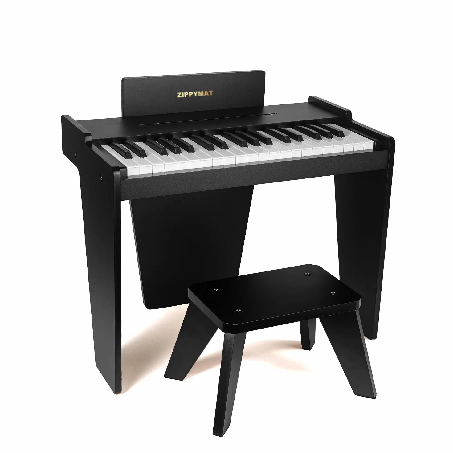 Tastiera per bambini, pianoforte digitale a 37 tasti per bambini, strumento educativo musicale, pianoforte in legno per 3+ ragazze e ragazzi (Nero Basic)