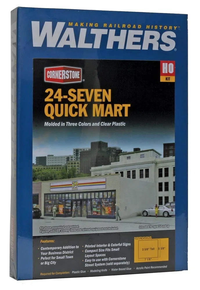 Walthers Cornerstone Supermercato 24-Seven Edificio