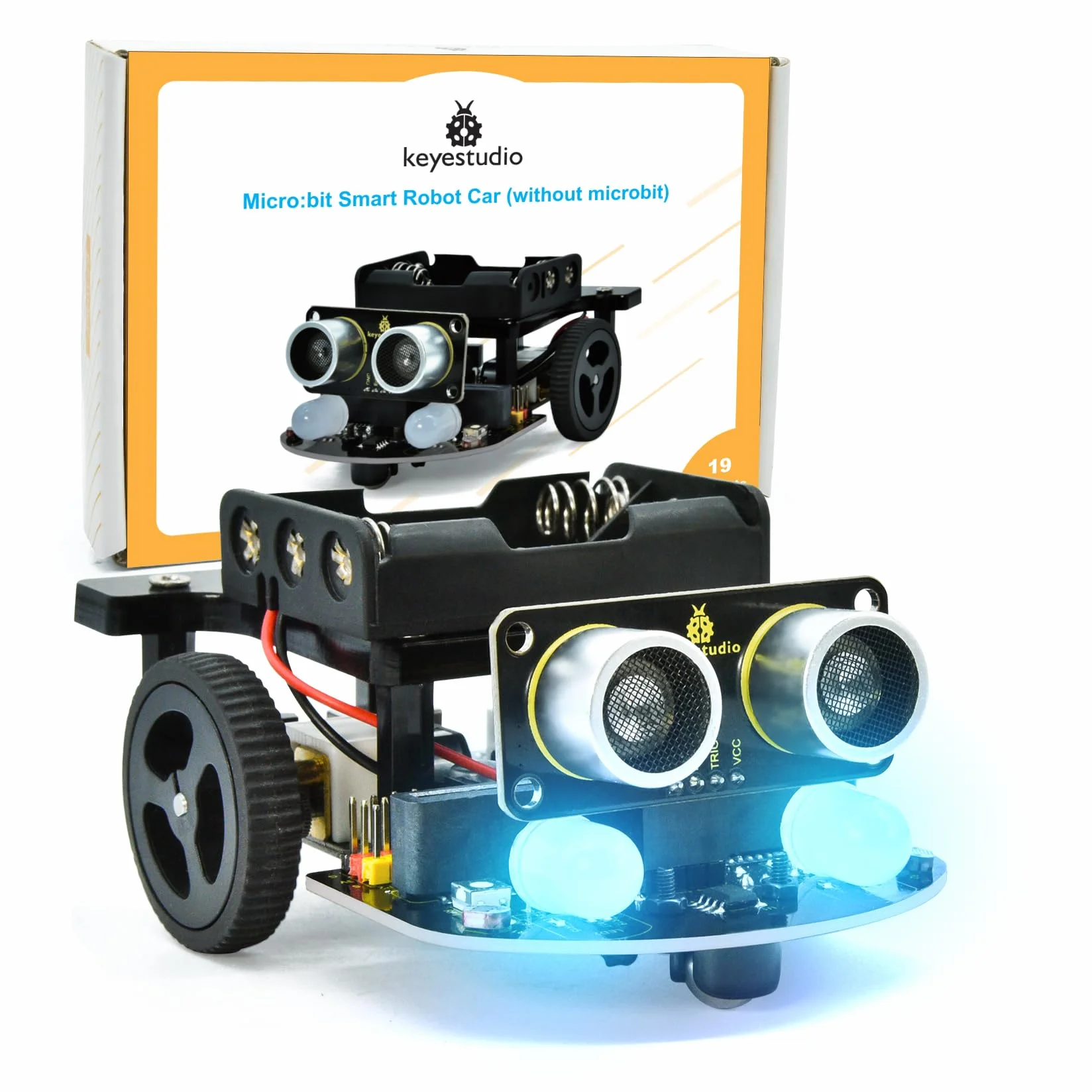 KEYESTUDIO BBC Micro:bit Robot (Micro bit V2 Board non incluso) per 14+ adolescenti