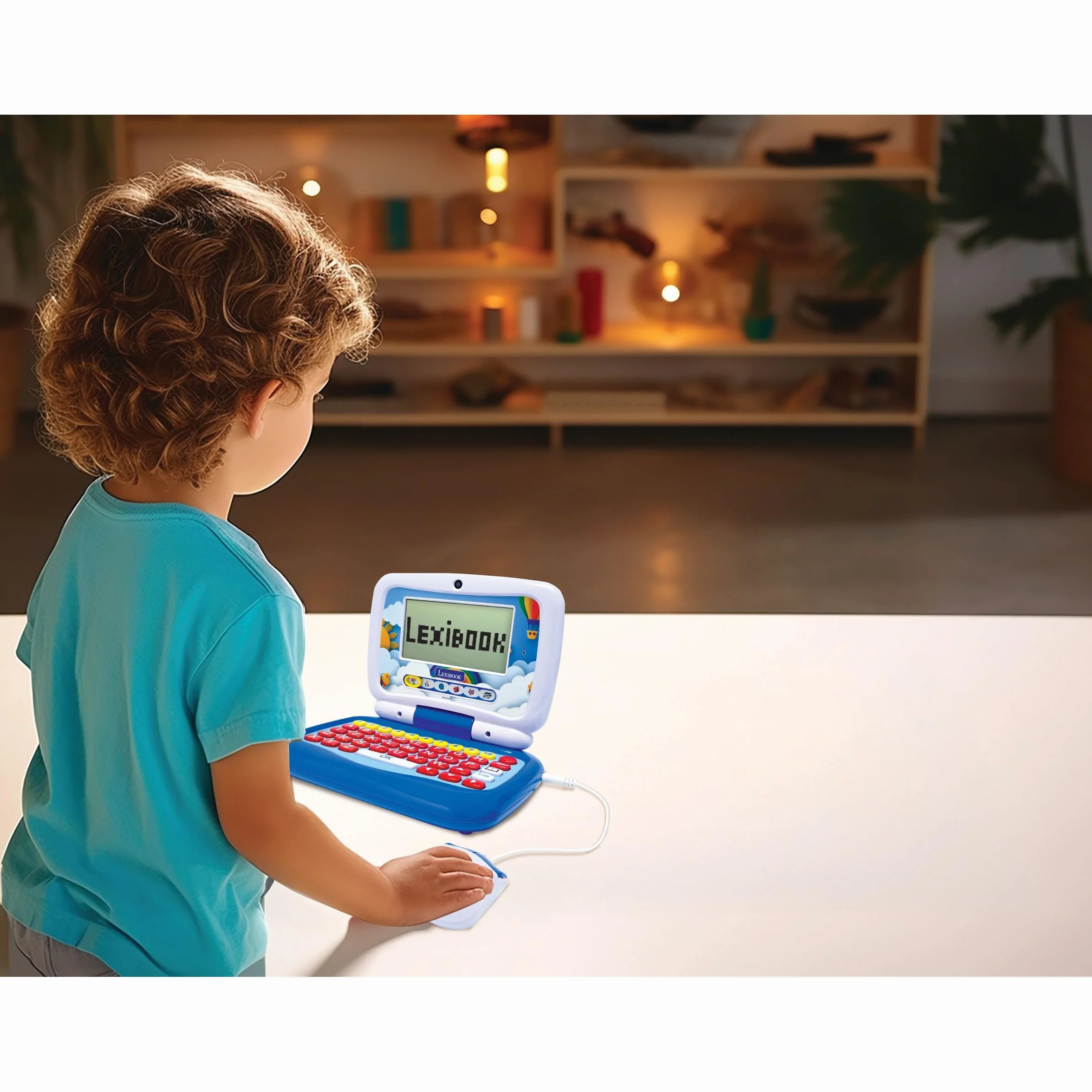 Lexibook, Computer Educativo Bilingue Inglese/Italiano, 40 attività, Metodo Sillabico e Ludico, 3 Storie Animate, Tastiera e Mouse Realistici, JC398i5