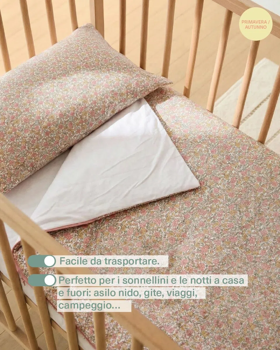 molis&co - Sacco a pelo per bambini - Sacco a pelo per interni per asilo e scuola materna con coperta 140x70cm e cuscino integrati - 100% cotone (Oeko-Tex 100)