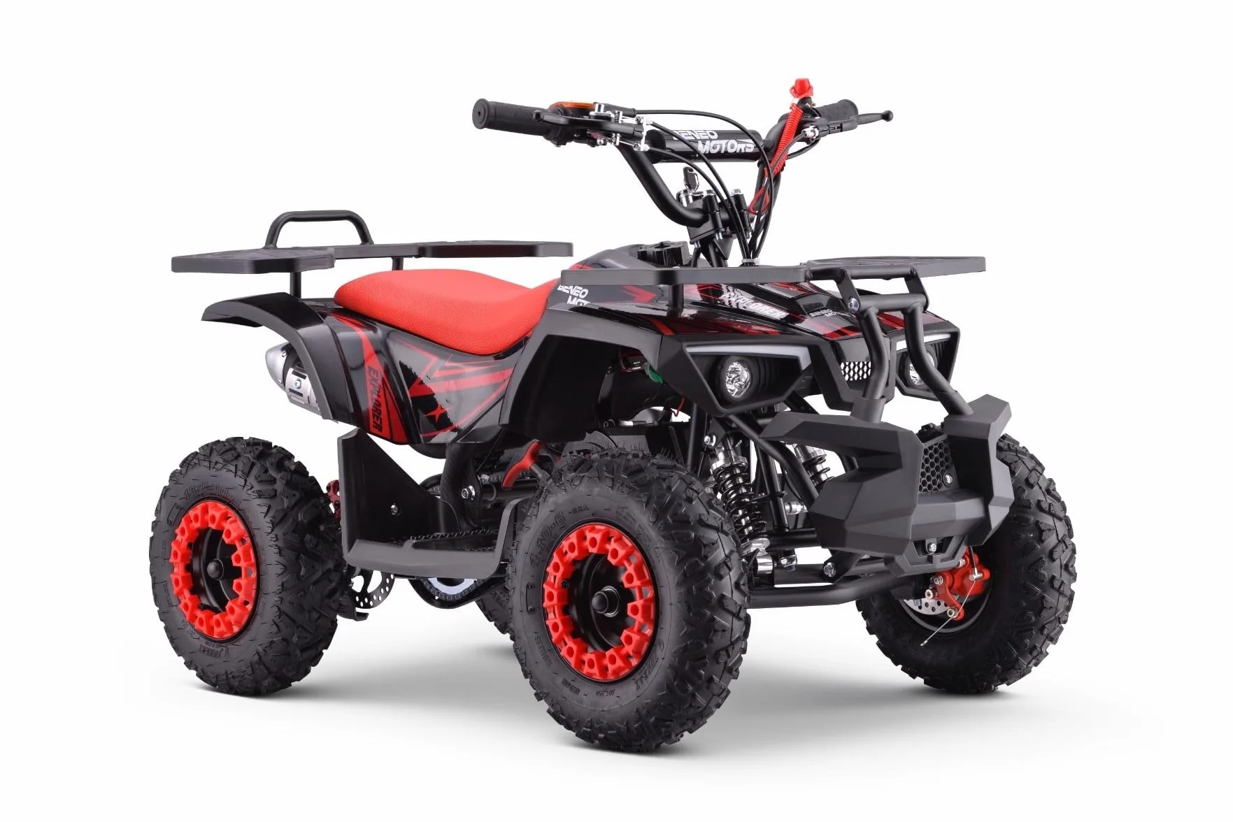 Miniquad 49cc Benzina ATV Bambino, I-Explorer Rosso, bambini dai 4 ai 10 anni