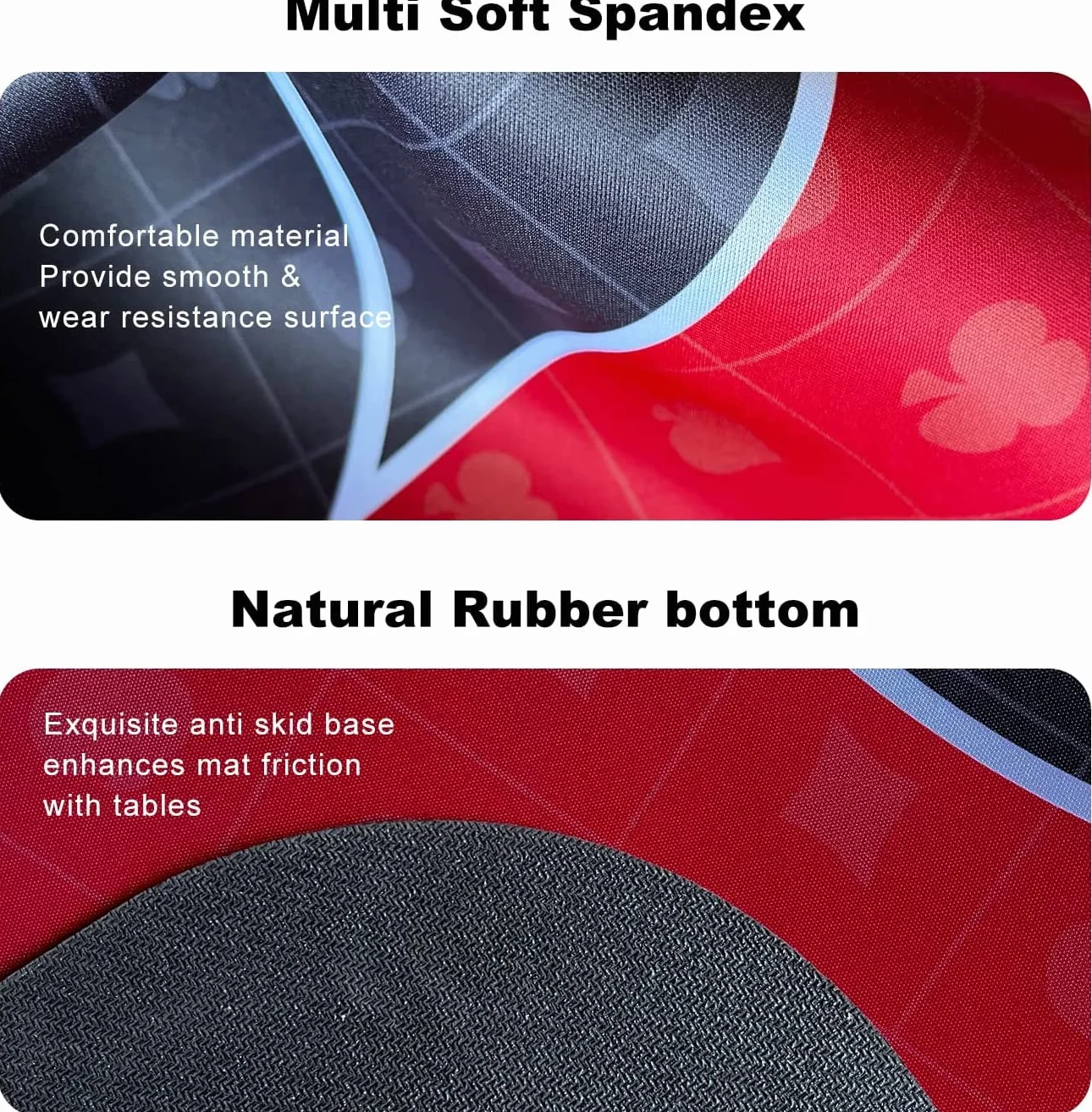 YUZPKRSI Tappetino da Poker 180 × 90cm, Texas Hold’Em Panno da Poker Portatile, Professionale Tappeto da Poker per 10 Giocatori, Layout Superiore del Poker con Borse da Trasporto