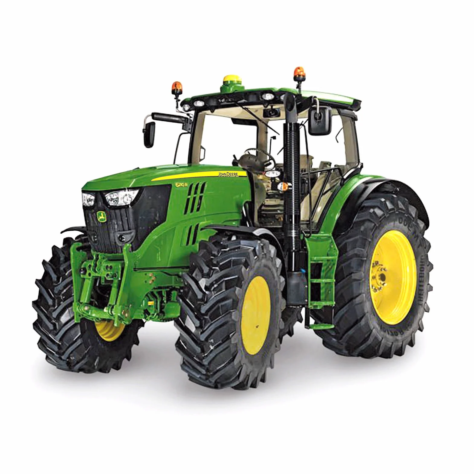 Siku 3282 Trattore John Deere 6210R 1:32 Metallo Plastica Sterzatura Ackermann Gancio Traino