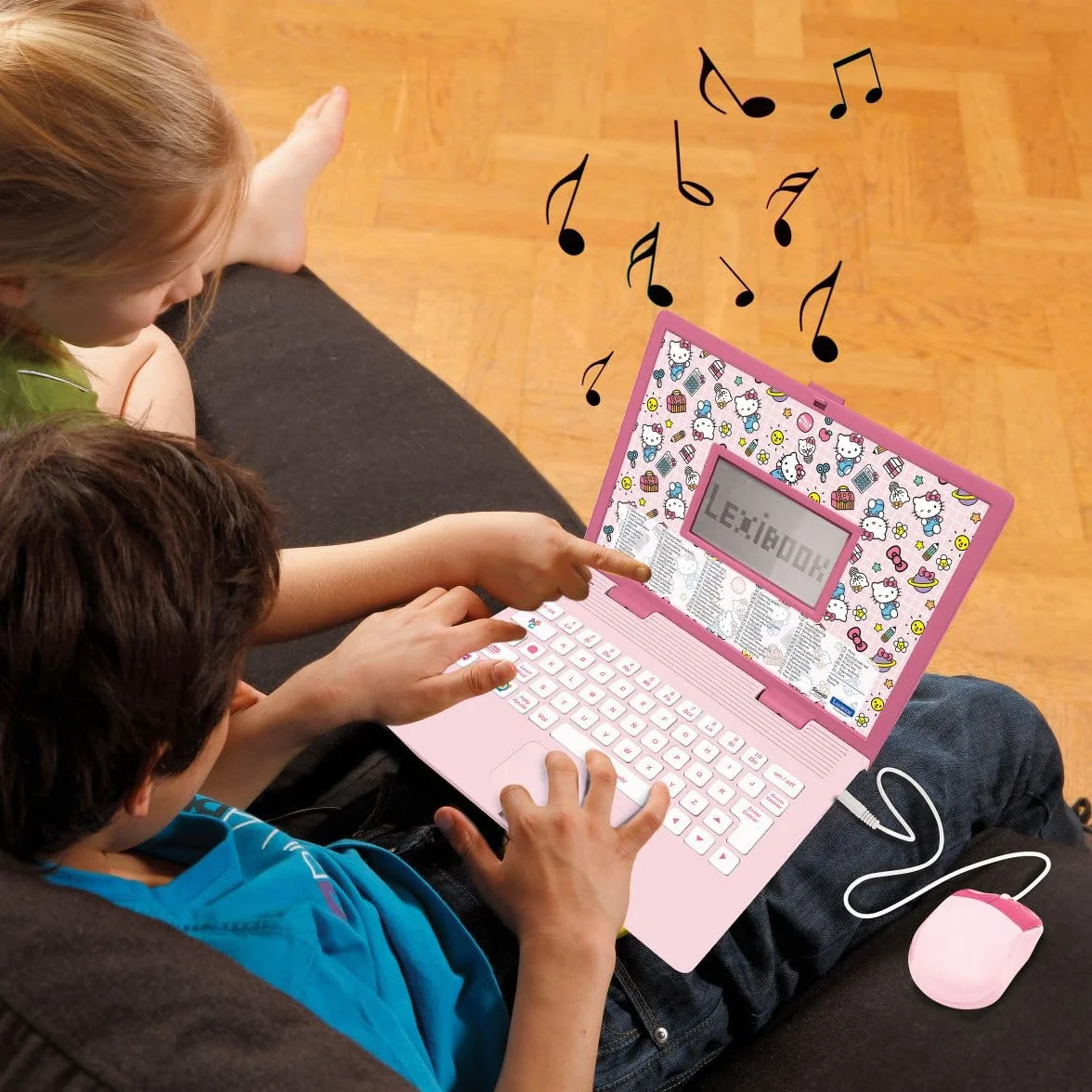 LEXIBOOK, Hello Kitty, portatile educativo Bilingue Inglese/Spagnolo, 164 Attività linguistiche, Scrittura, Matematica, Logica, Musica e Giochi, per Ragazzi e Ragazze, JC598HKi2