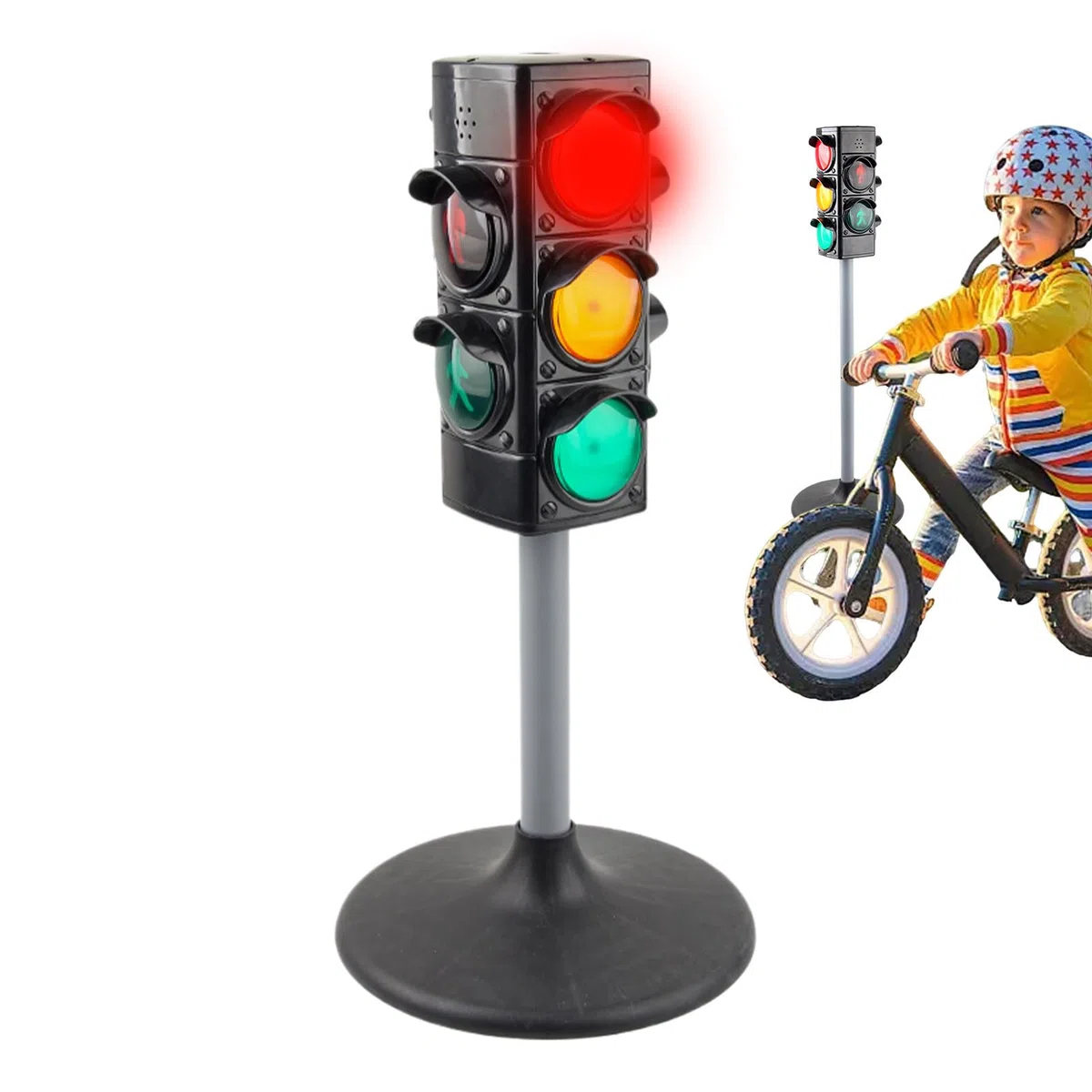Giocattolo Semaforo - Modello Segnale | Modellini Di Traffico, Modellini Di Segnale Da 25 Cm Di Altezza, Semaforo Educativo Per Giochi Di Finzione, Attività Di Apprendimento In Età Prescolare