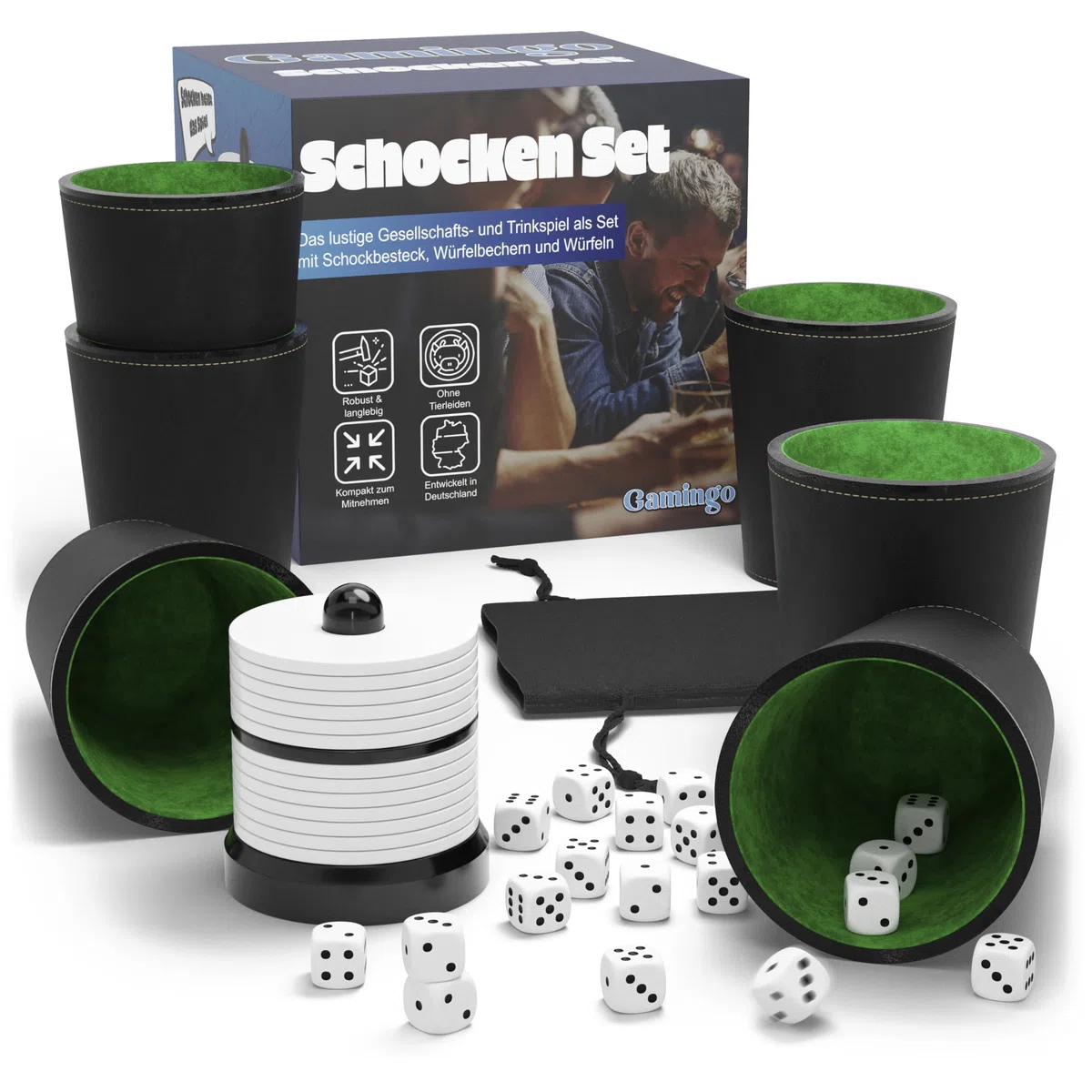 Gioco Shock Set Completo Bianco e Nero 2-6 Giocatori Tutte Le età