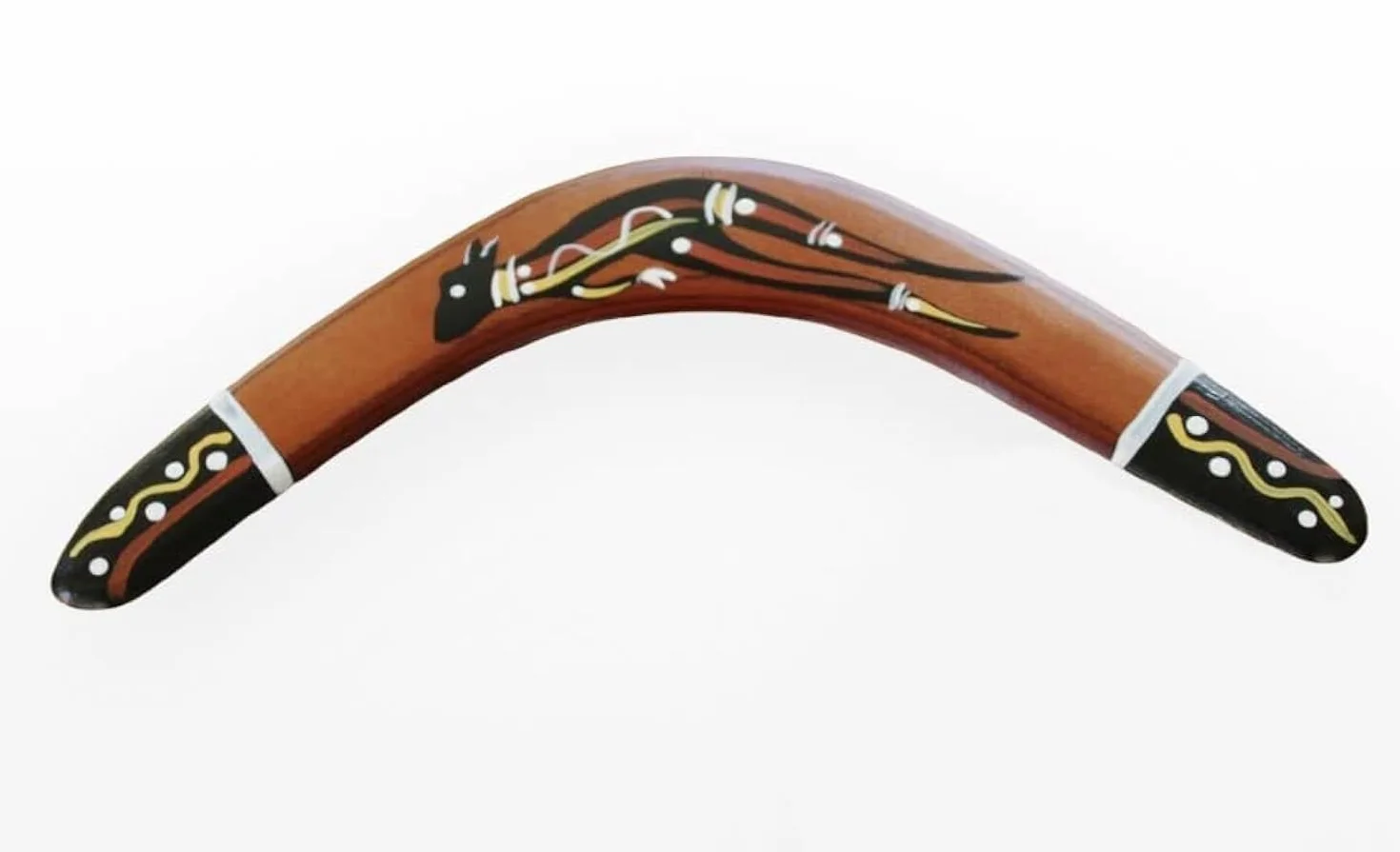 Realizzato a mano e dipinto a mano in Australia, 29 cm, Boomerang (canguro)