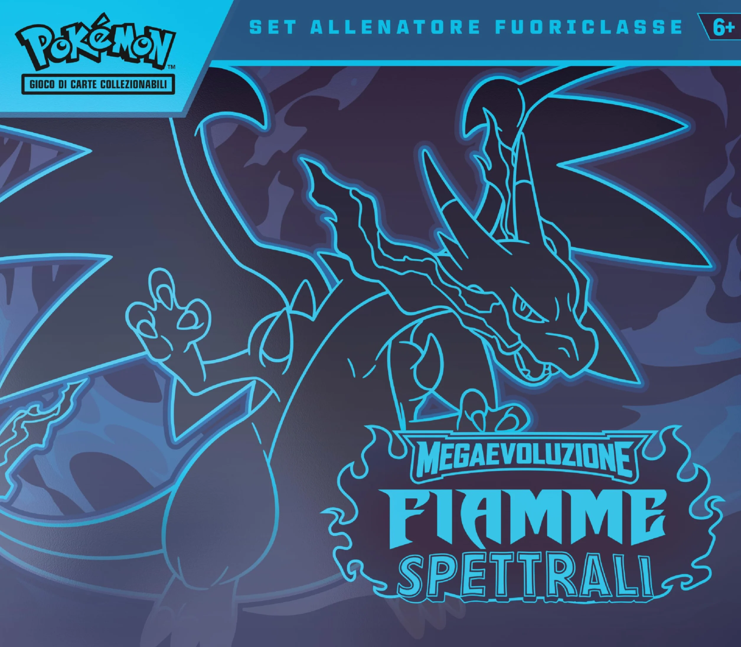Pokémon GCC: Set Allenatore Fuoriclasse Fiamme Spettrali Megaevoluzione - Carta Promozionale, 9 Buste Espansione, Accessori Premium