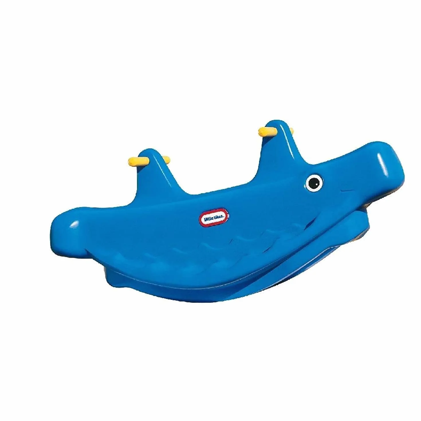 Little Tikes Balena a Dondolo Gioca Attivo per Bambini, Maniglie Facili da Afferrare e Sedile Stabile, Sicuro, Fino a 3 Bambini, Struttura Resistente, Blu