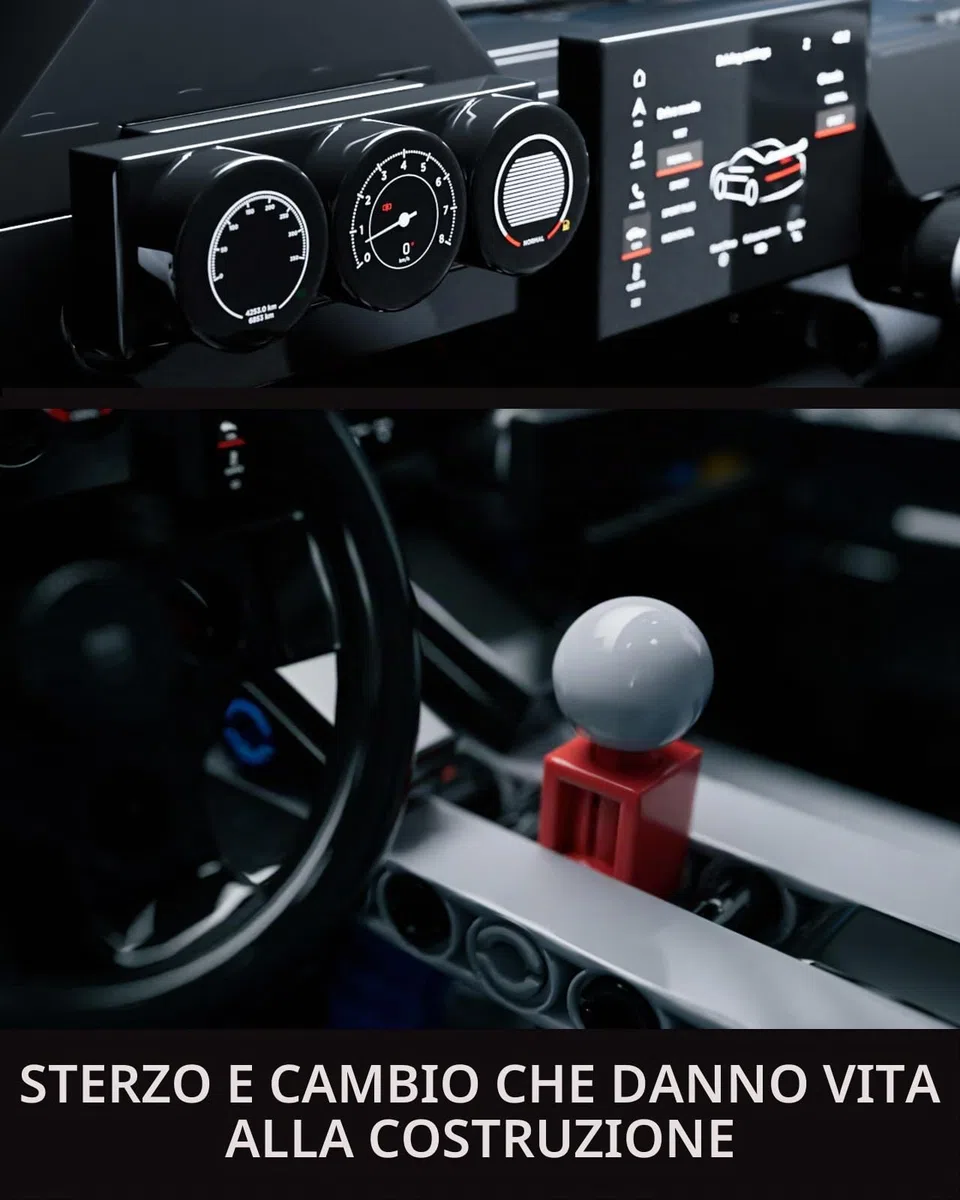 Nifeliz Auto Sportiva Stinger RS Modello Giocattolo, Giocattolo da Collezione da Costruire per Adulti, Set da Esposizione e Regalo per gli Appassionati di Auto (2.362 PCS, NF10328)