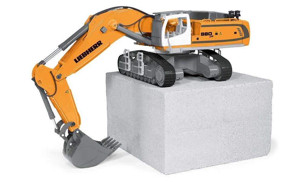 siku 6740, Escavatore cingolato Liebherr R980 SME, Telecomandato, 1:32, Telecomando incluso, Metallo e Plastica, A batteria, Multifunzionale, Giallo