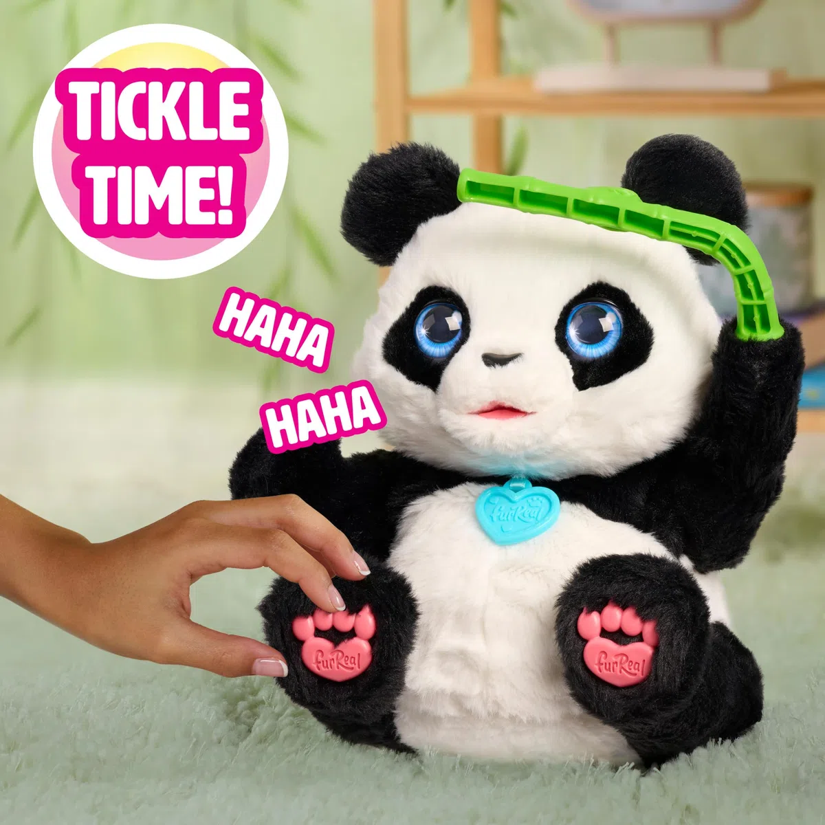 FurReal Coco The Tumbling Panda Giocattolo interattivo peluche 26,7 cm 60 suoni e reazioni per bambini dai 4 anni