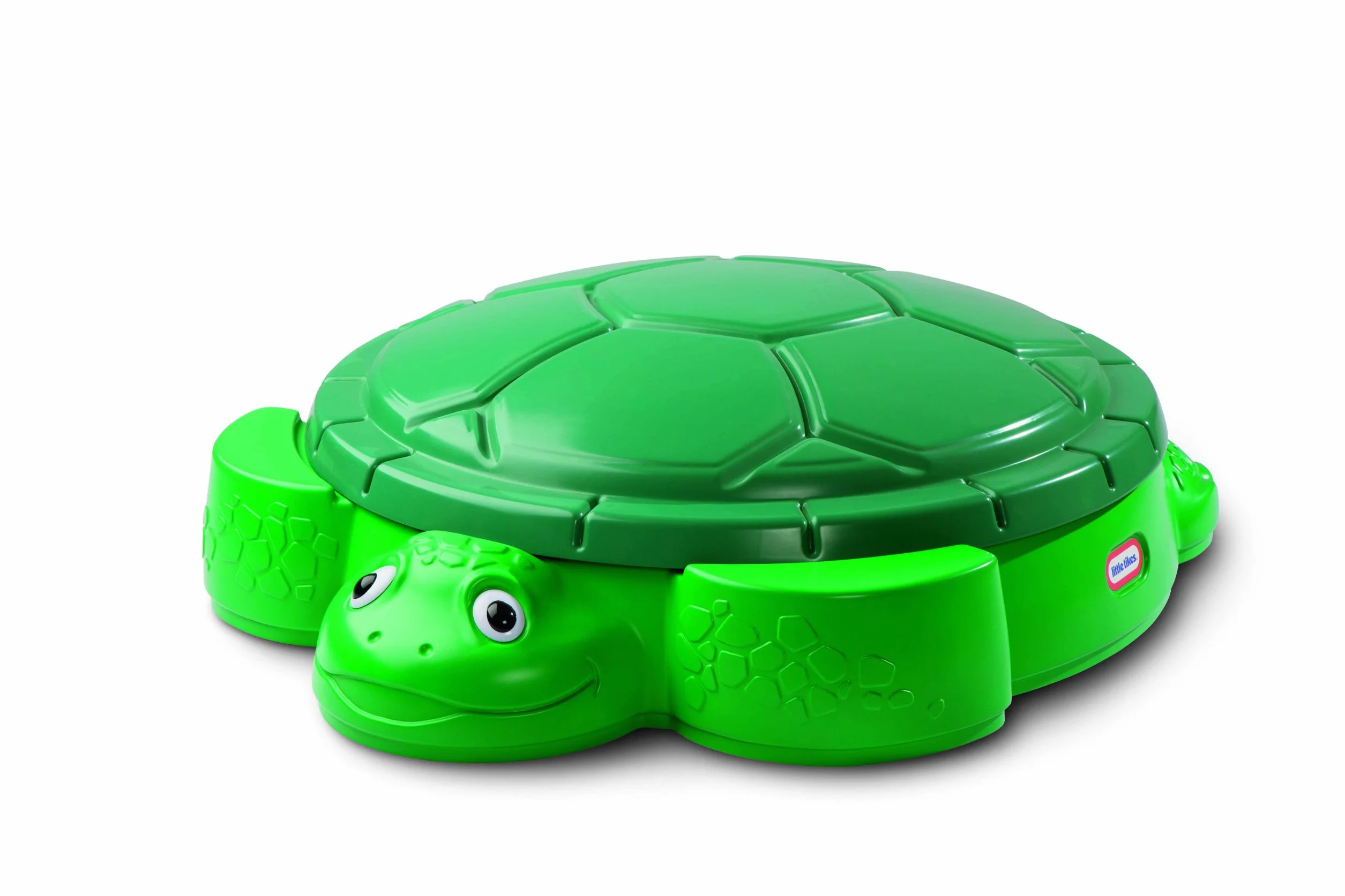Little Tikes Sabbiera a Forma di Tartaruga per Giochi in Giardino, Gioco Estivo, Piscina di Palline, Scatola Portaoggetti da Esterno, Incoraggia il Gioco Creativo, per Bambini dai 12 Mesi in Su