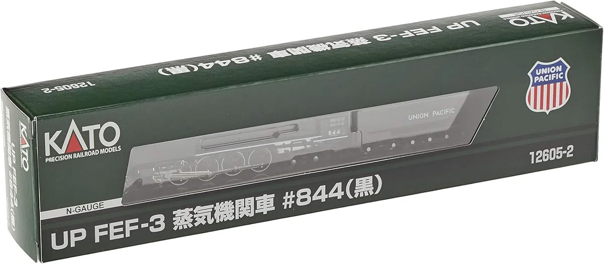 Locomotiva a vapore UP FEF-3 12605-2 #844 (nero)