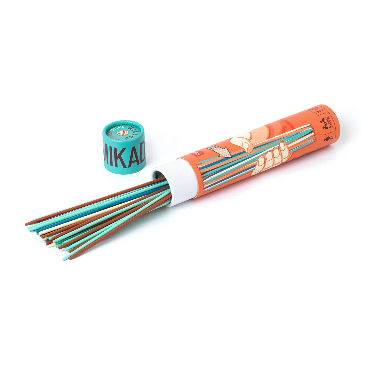 Legami - Shanghai, Mikado, Altezza 18 cm, Gioco da Tavolo, 41 Bastoncini in Bambù, 5 Colorazioni Diverse, Istruzioni Incluse