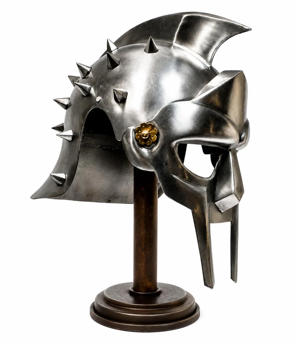 Gladiator Maximus Helmet with Liner Larp Role-Play Fancy-Dress