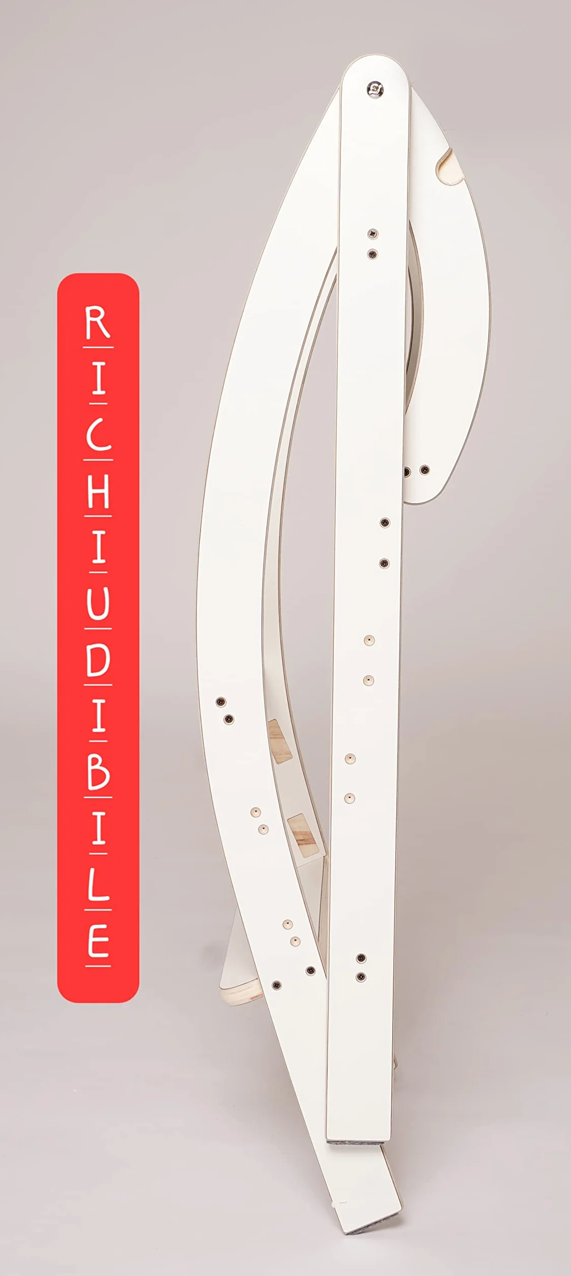 Learning Tower Richiudibile con Blocco per Bambini - Torre Montessori Regolabile su 3 Altezze e Richiudibile - Torre Montessoriana Richiudibile (Bianco, Standard)