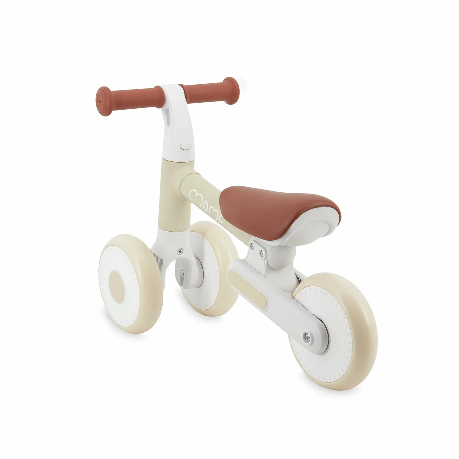 Momi Bicicletta senza pedali DEX per bambine e bambini da 1 a 3 anni, telaio pieghevole, sella regolabile in altezza, ruote in plastica antiforatura, solo 2 kg di peso