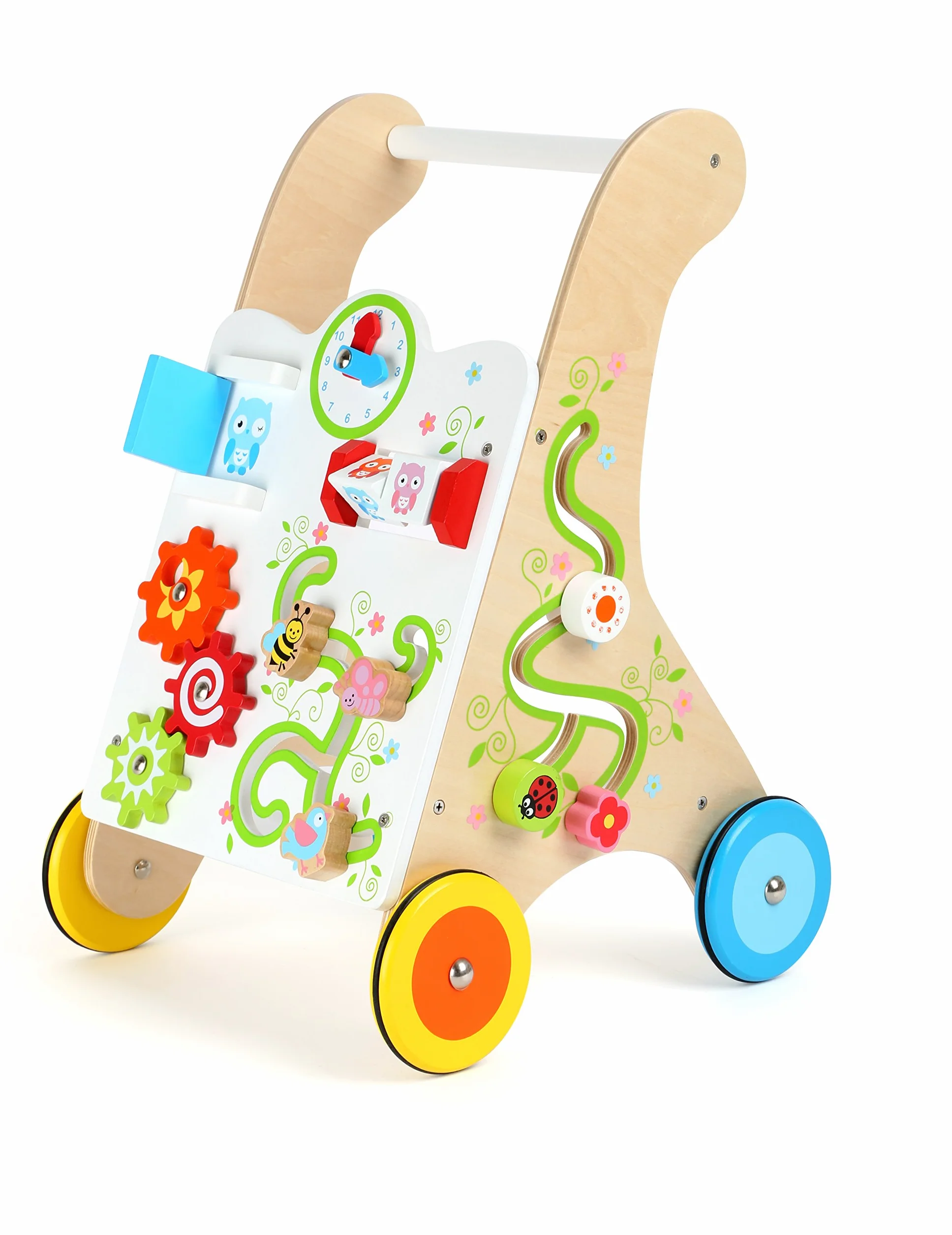 Small Foot Company Carrello Primi Passi in Legno Stabile, 10745
