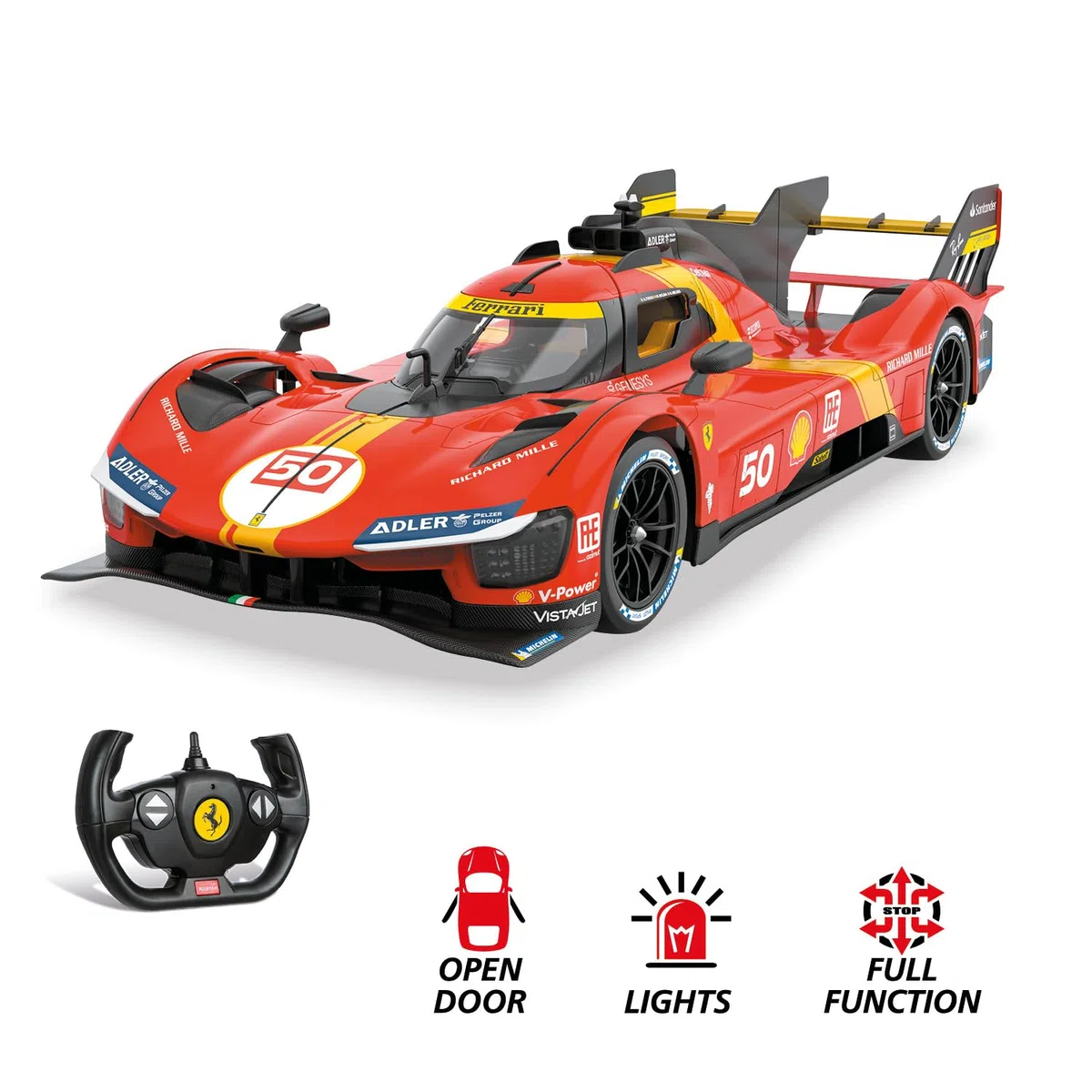 Ferrari 499P Le Mans 1:14 Mondo Motors auto giocattolo rosso