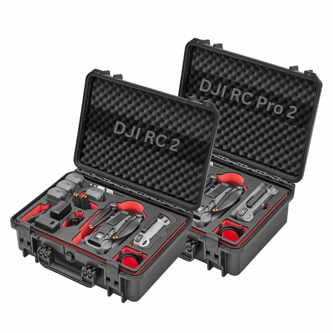 TomCase Custodia per droni "Travel Edition" per DJI Mavic 4 Pro, Fly More/Creator Combo, con RC2/RC Pro 2 – Custodia rigida, impermeabile Outdoor Case IP 67, soddisfa gli standard militari – Made in