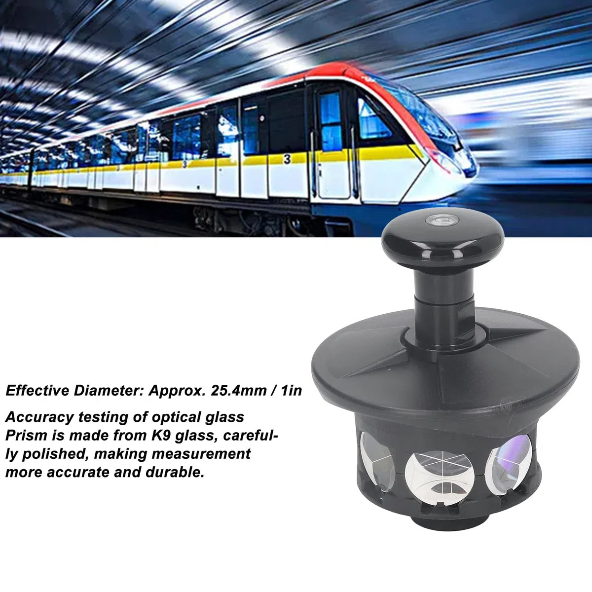 PRISM a 360 gradi Accurata misurazione dell'usura resistente alla stazione totale PRISM per Survey Atto per tunnel Subways Mines Highways K9 Glass