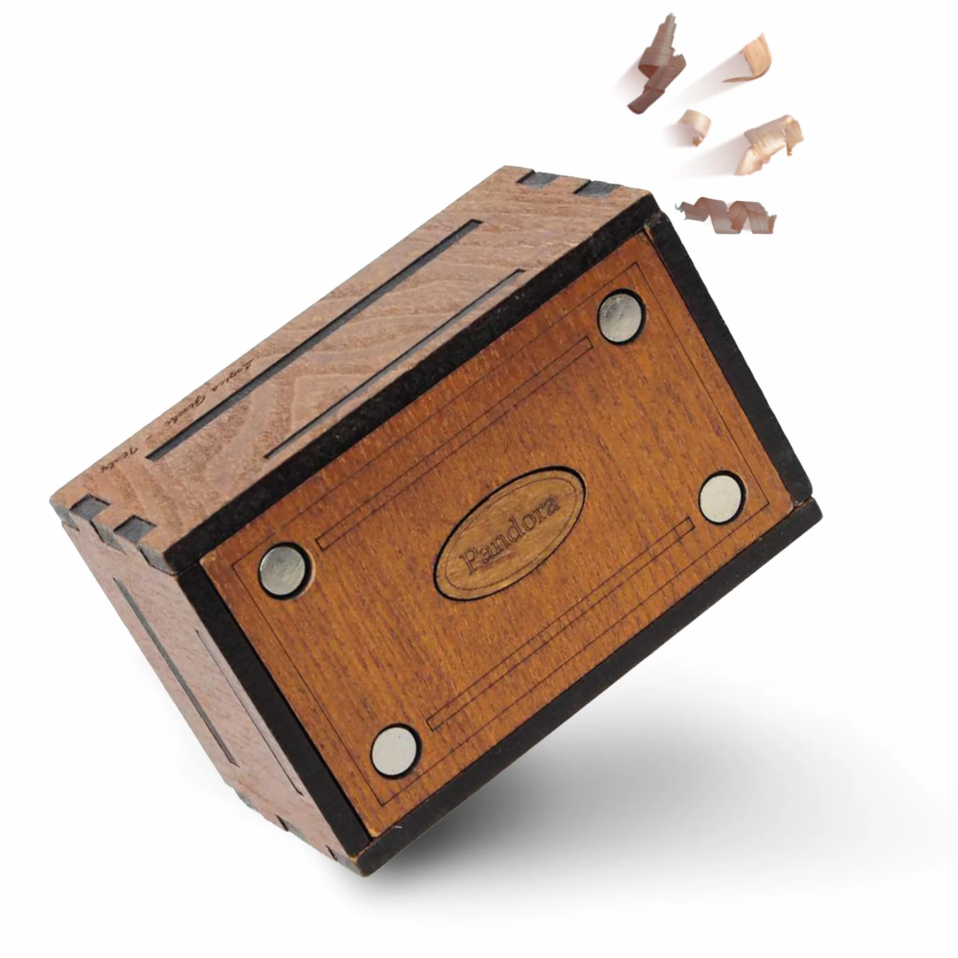 Logica Giochi - Pandora Box - Lo Scrigno Segreto - Puzzle in legno - Cofanetto segreto - Difficoltà 5/6 Incredibile - Collezione Leonardo