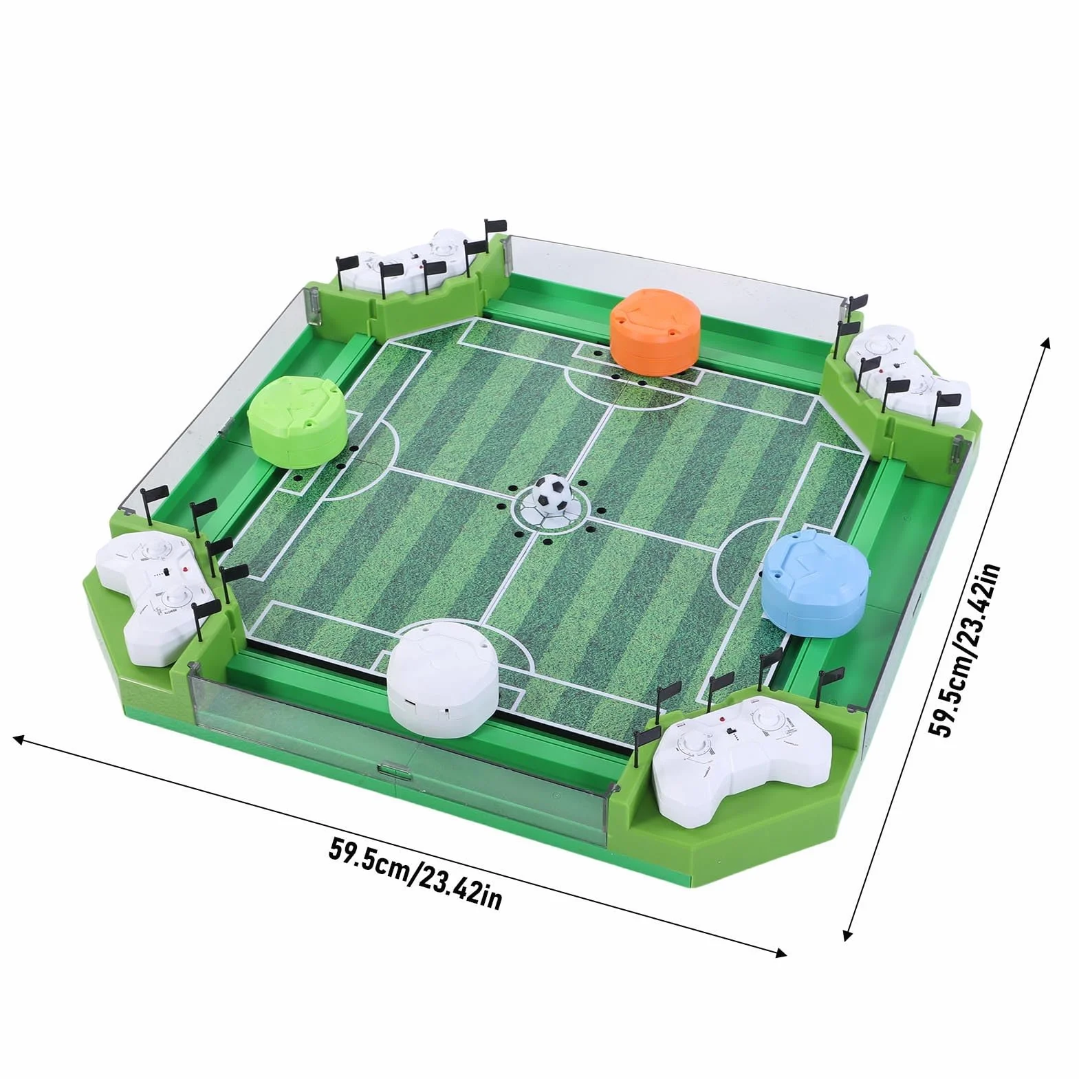 Chrees Gioco di Calcio Balilla Telecomandato, Gioco da Tavolo di Calcio da Tavolo con 2 Telecomandi per Feste in Famiglia per Bambini, Sportivo Interattivo Educativo per la Casa