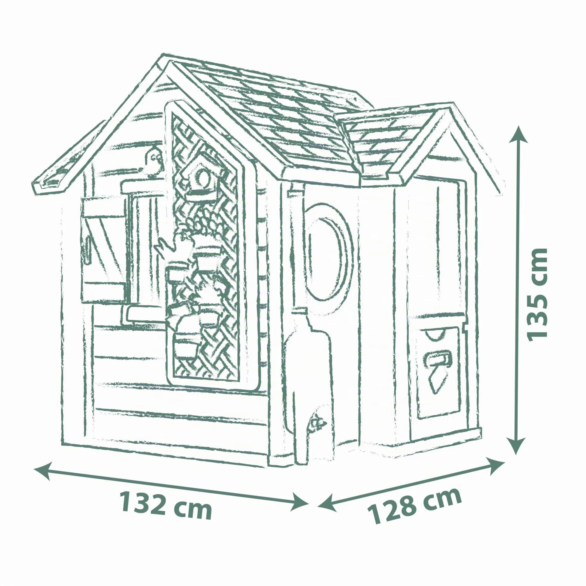 Smoby Life - Garden House, a tema Giardinaggio, con plastica riciclata, per bambini dai 2 anni, 7600810408