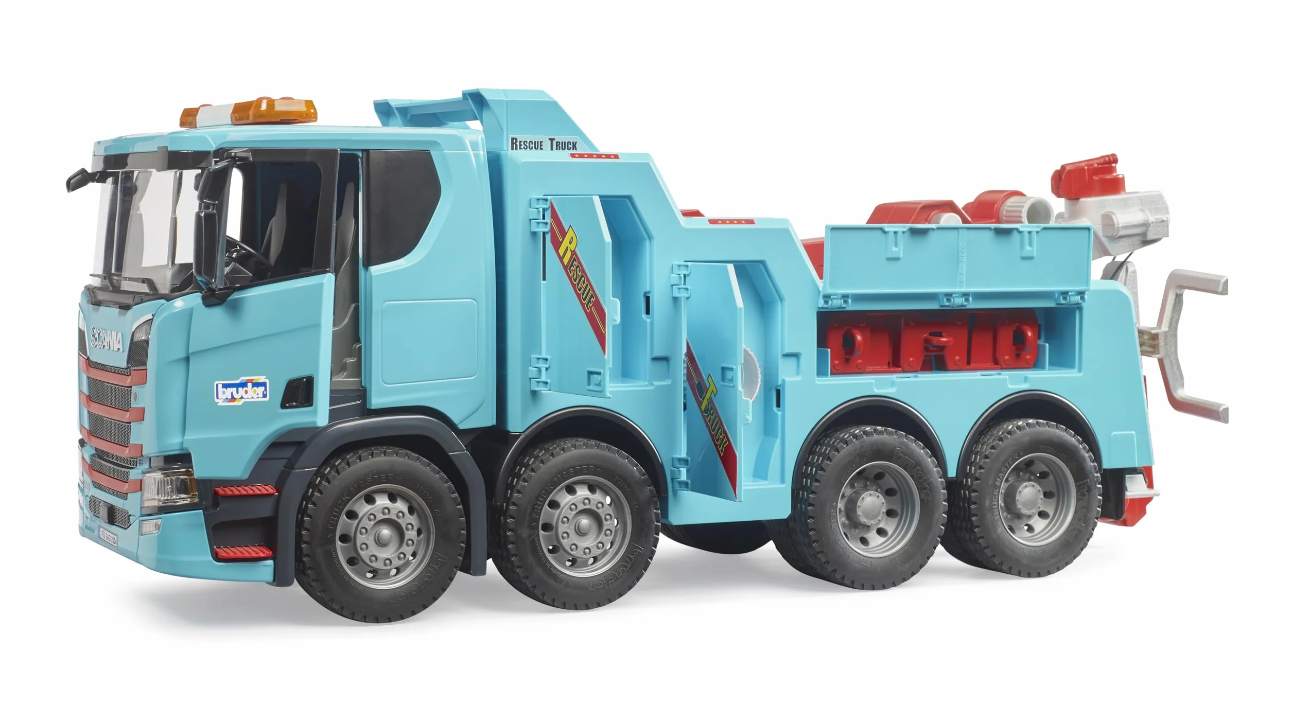 bruder 03553 - Scania Super 560R Camion di soccorso stradale e traino con modulo luci e suoni - 1:16 Veicoli, carri attrezzi, carri attrezzi, soccorso stradale, furgoni