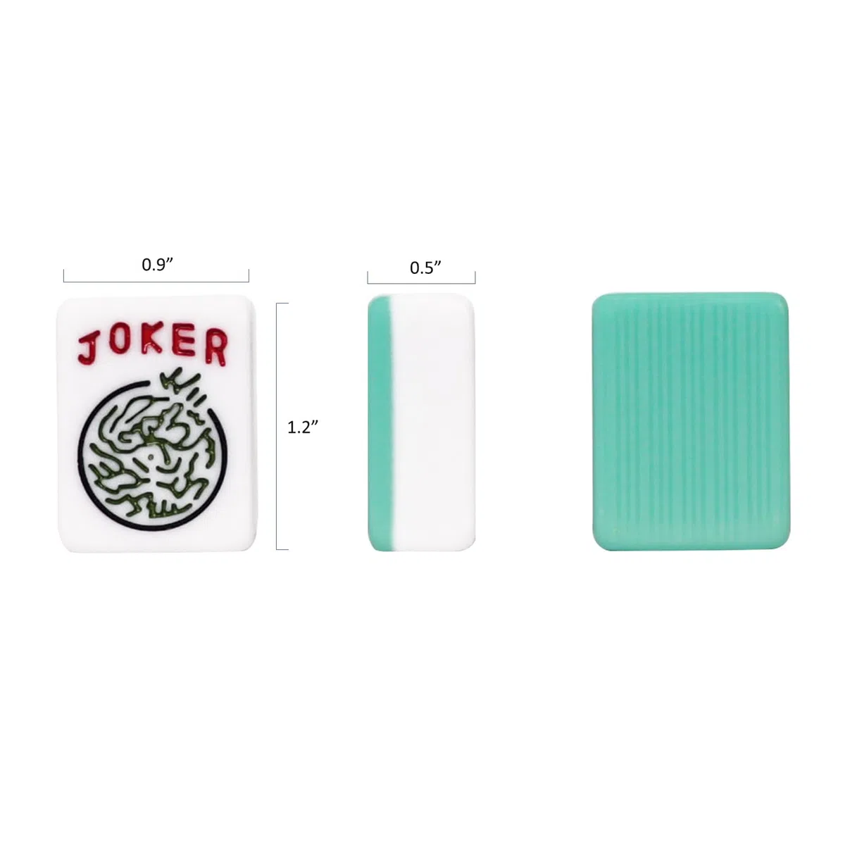 Set di piastrelle americane Mahjong, 166 piastrelle American Mah Jongg con colore blu (3 cm, solo piastrelle)