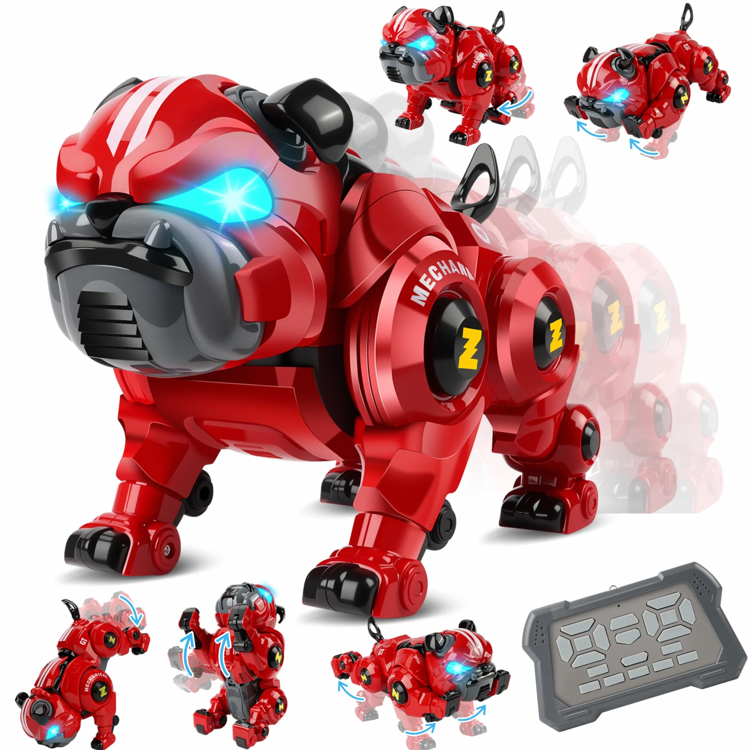 Aragallant Cane Robot Giocattolo per Bambini 6 7 8 9 Anni, RC Robot Cane Telecomandati Programmabile Interattivo, Gesture Sensing con Cantando Balla, Regalo Compleanno Natale per Bambini