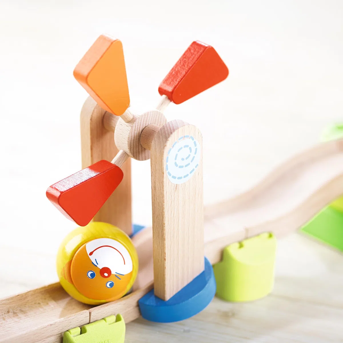 HABA 300438 Ball Track Kullerbü - Windmill Track- with Special Effects, for Ages 2 Years And Up (Made in Germany)