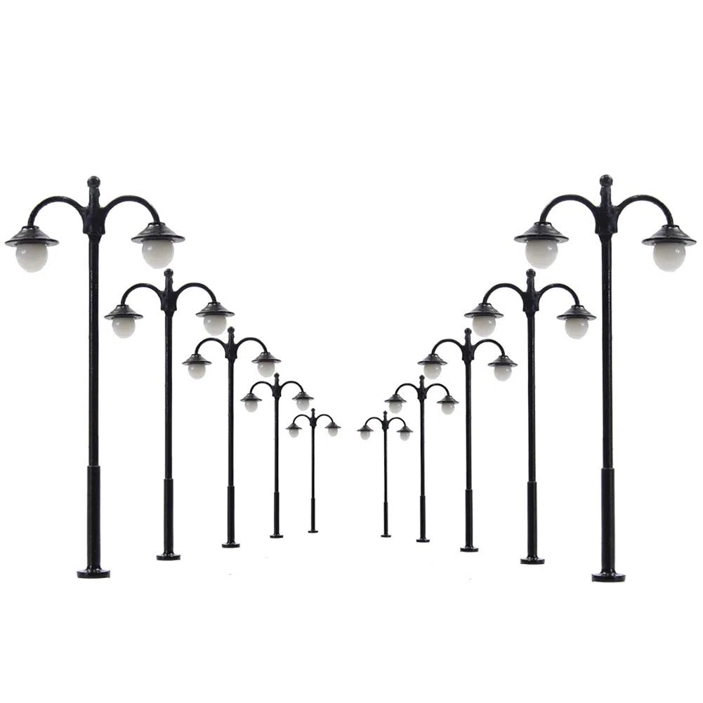 Evemodel Lanterne da Parco a LED 60 mm 12-18V Calibro H0