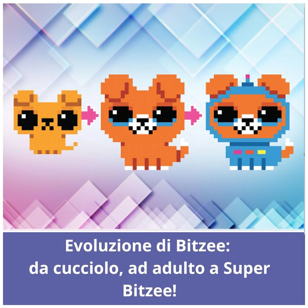 Bitzee Viola Cucciolo Digitale Interattivo Animale Elettronico Virtuale 15 Personaggi Collezionabili Giochi Bambini 5+