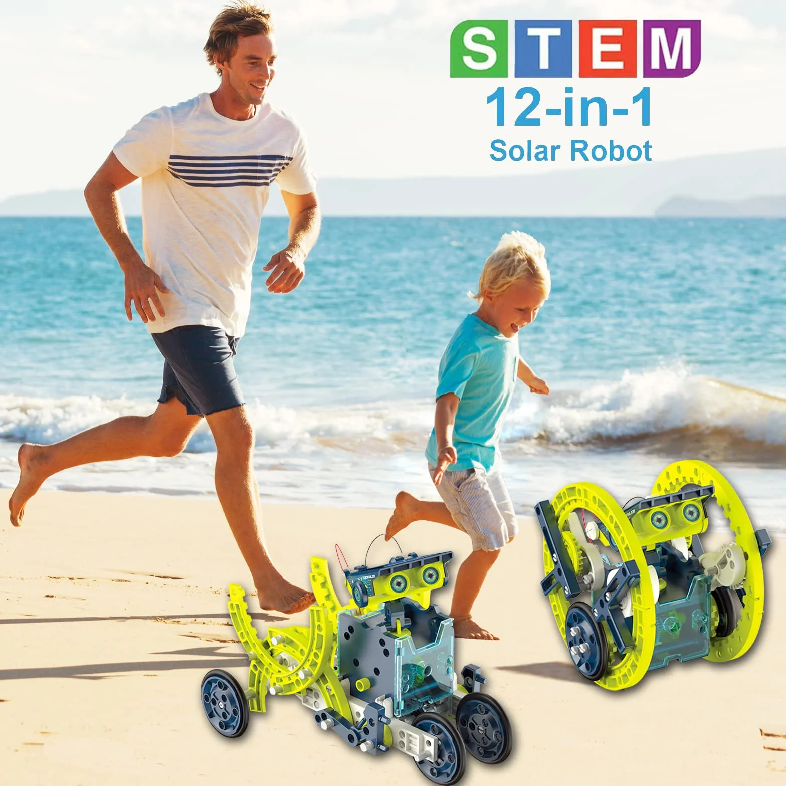 12-in-1 Solare Robot Giocattolo Regalo Bambino Maschio di 8 9 10 11 12 + Anni Ragazzo Compleanno Natale Costruzione Giochi