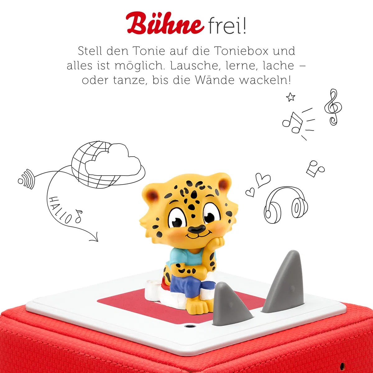 tonies Personaggi uditivi per Toniebox, Leos Tag – Pannolino, vasino, Toilette – Questo va così!, ascolto con Canzoni per Bambini dai 3 Anni in su, Tempo di Gioco Circa 50 Minuti