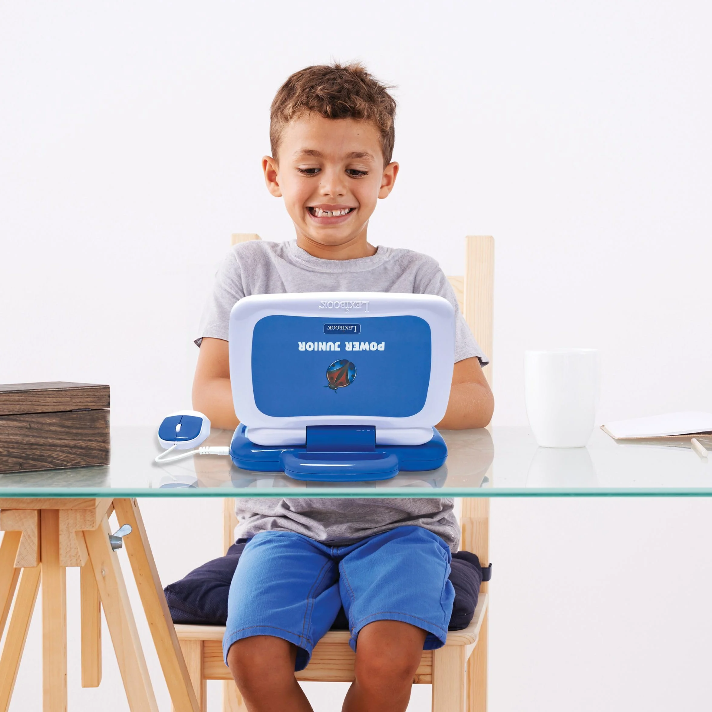 Lexibook, Computer Educativo Bilingue Inglese/Italiano, 40 attività, Metodo Sillabico e Ludico, 3 Storie Animate, Tastiera e Mouse Realistici, JC398i5